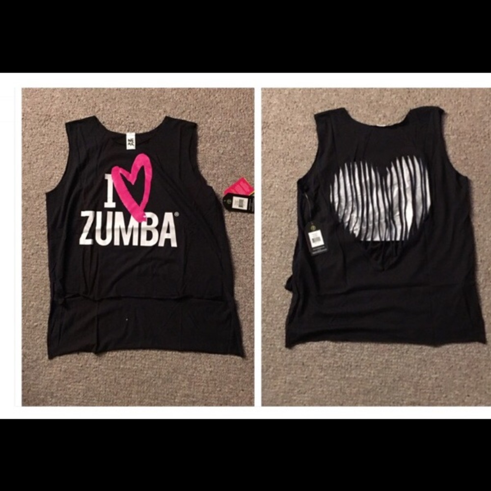 Zumba heart on the back